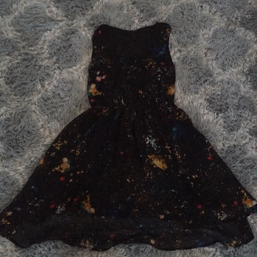 Nice black formal dress.